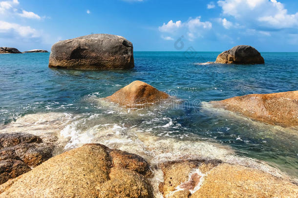 泰国南部的海滩Chaloklum岛，KohPangan，Suratthani