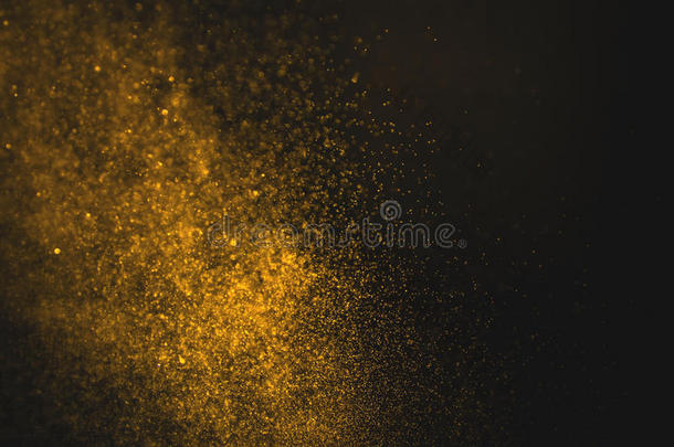 金色抽象的水滴背景