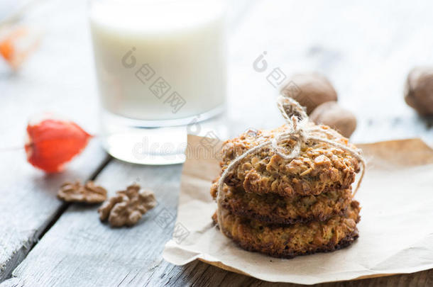 饼干烹饪杯子美味的甜点