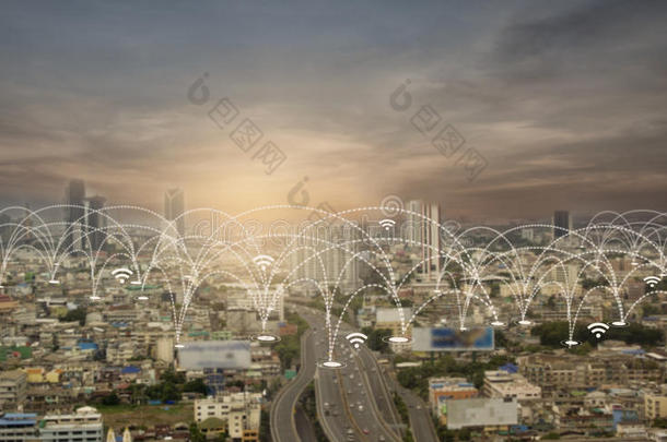 城市景观与社会网络连接技术。