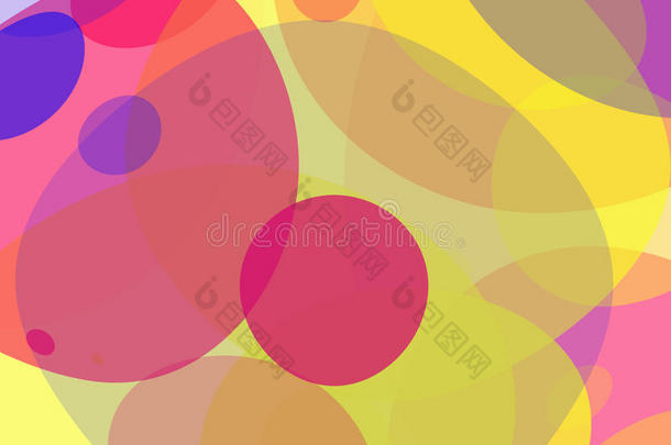 抽象的彩色背景，有不同大小和形状的气泡。 矢量