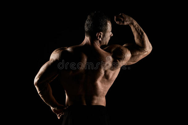 腹部成人臂运动员运动型