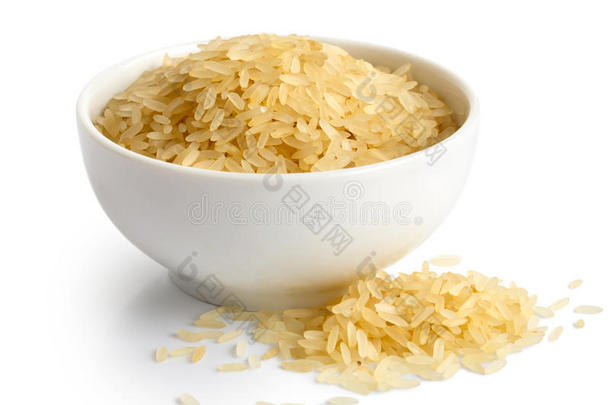 <strong>一碗</strong>长粒的<strong>白米饭</strong>。 洒了米饭。