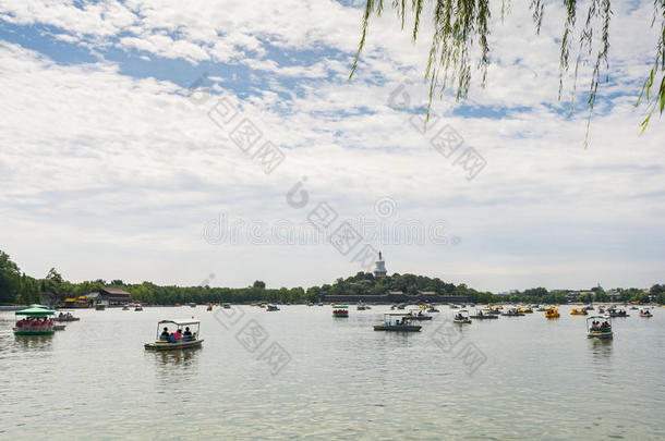 北京贝海公园夏季在北京，中国