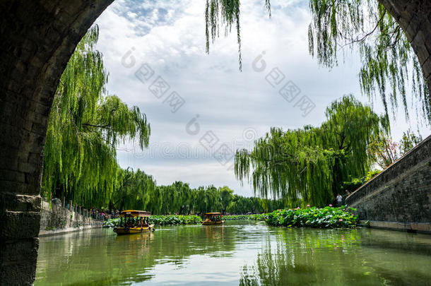 北京贝海公园夏季在北京，中国