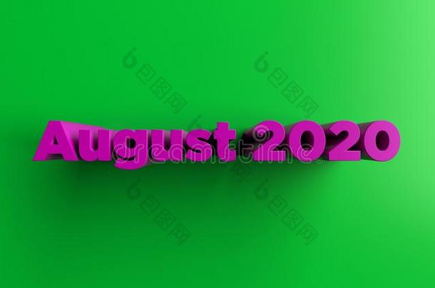 2020年8月-3D制作了丰富多彩的标题插图