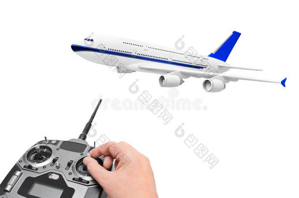 遥控飞机和无线电遥控器