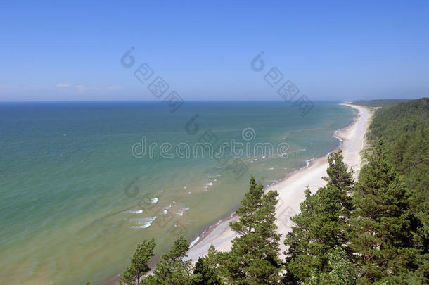 在上面<strong>宋体</strong>波罗的海海滩海岸线