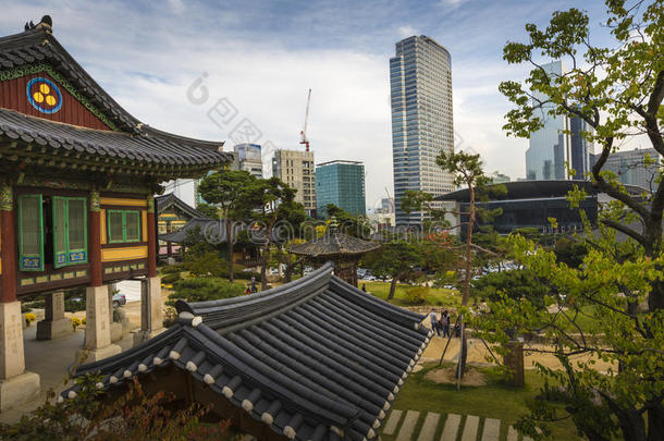 韩国首尔江南区邦根萨寺。