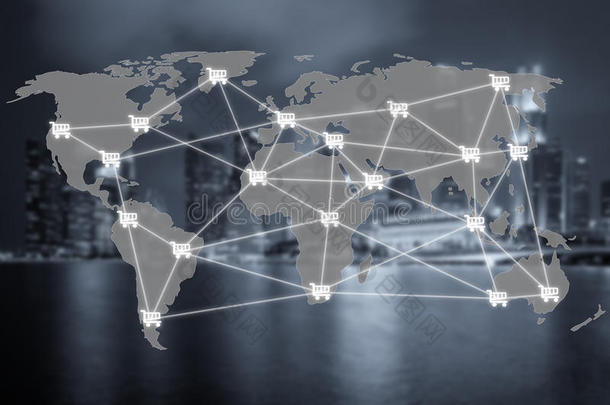 电子商务业务和全球网络连接