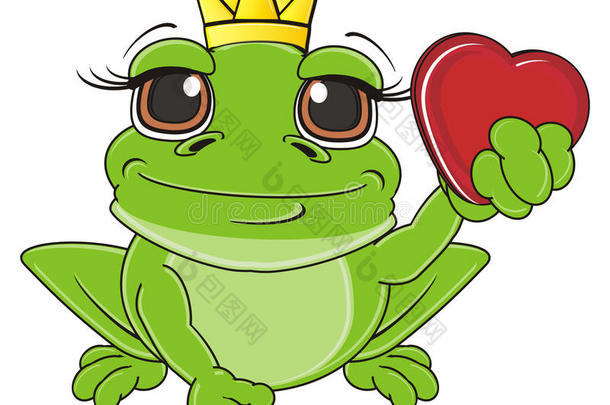 青蛙公主有红色的小心脏