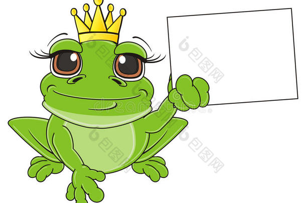 青蛙用干净的纸