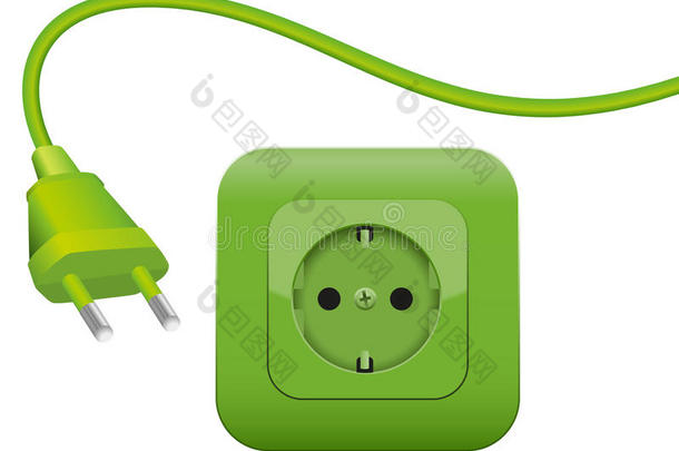 绿色能源电源插头插座舒科