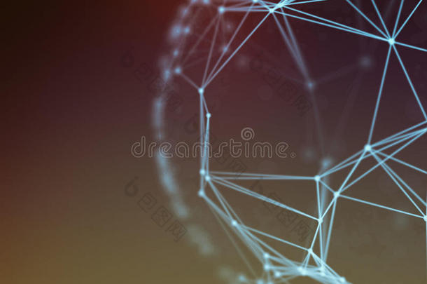 未来技术网络球体连接世界网络，计算机，光纤虚拟光缆，光纤连接