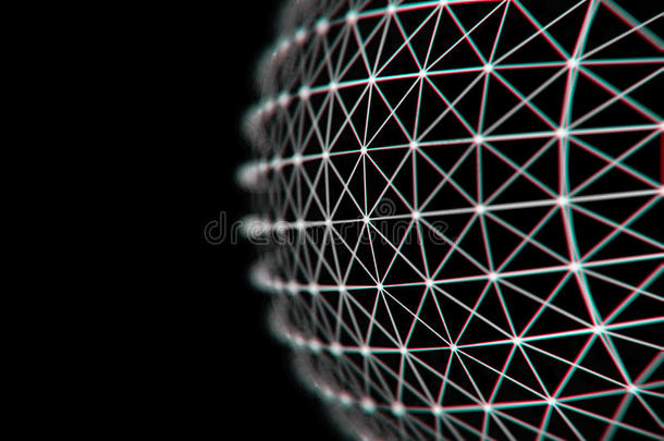 未来技术网络球体连接世界网络，计算机，光纤虚拟光缆，光纤连接