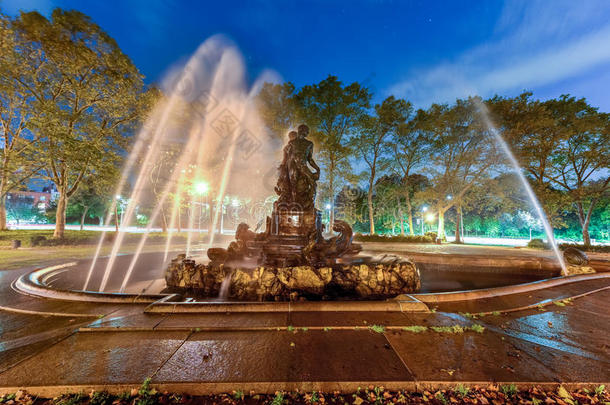 贝利喷泉-布鲁克林，纽约