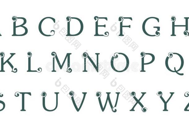 abc公司字母表艺术阿兹布卡书法