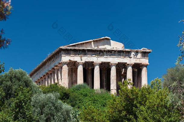 阿格拉古代的考古学建筑学雅典