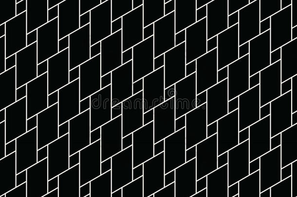 抽象几何黑白图形设计打印瓷砖图案背景