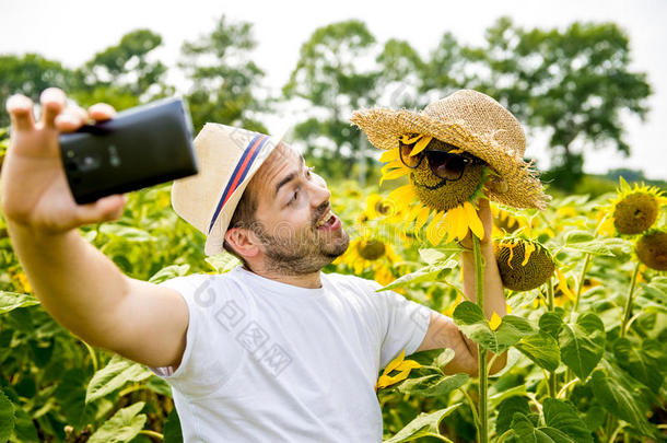 农业开花植物学的照相机文化
