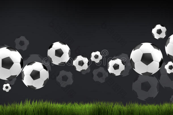 足球足球足球三维渲染足球