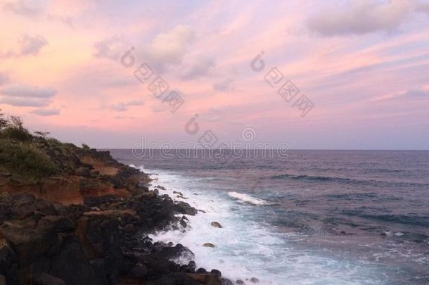 海岸东从夏威夷赫尔