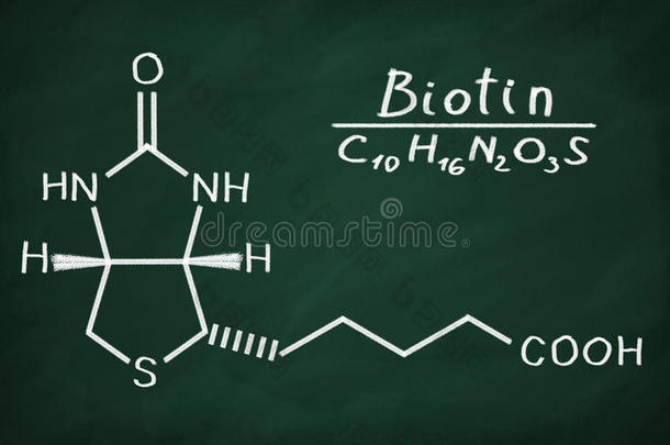 生物素黑板粉笔化学的化学