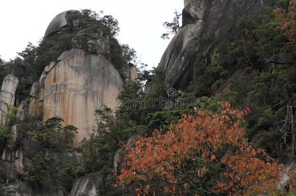 荒川秋天峡谷奇奇布颜色