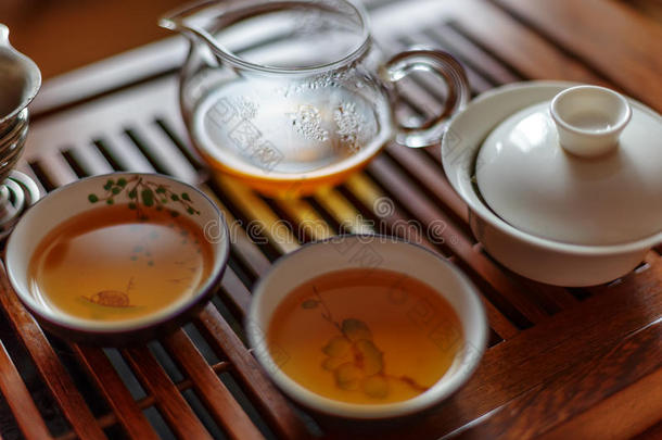 中国茶道，沈<strong>普洱</strong>茶，透明玻璃，，杯子，茶具