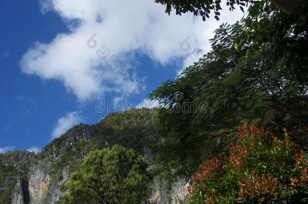 背景蓝色概念库尔德积云