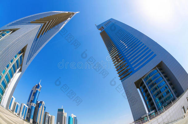 迪拜的未来主义<strong>建筑</strong>，酋长国<strong>塔楼</strong>，阿拉伯联合酋长国