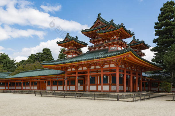 在角落的城堡，高柳，海安神社，京都，日本