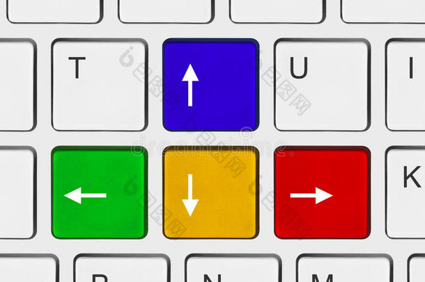 电脑键盘上的箭头按钮
