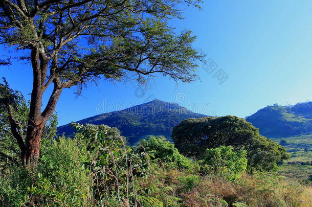 非洲的地标风景攀登山