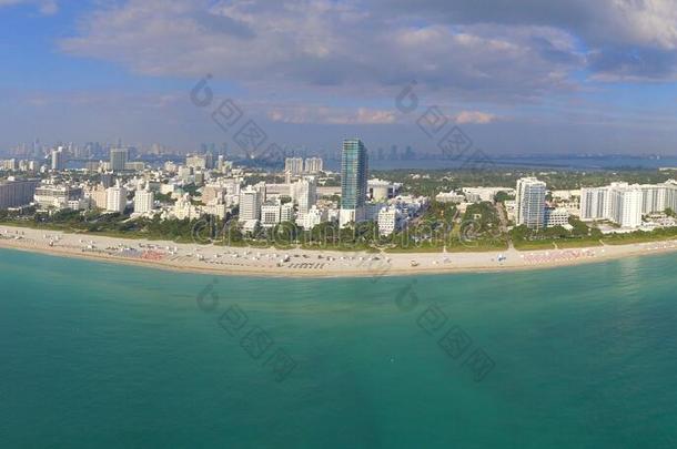 空中全景迈阿密海滩