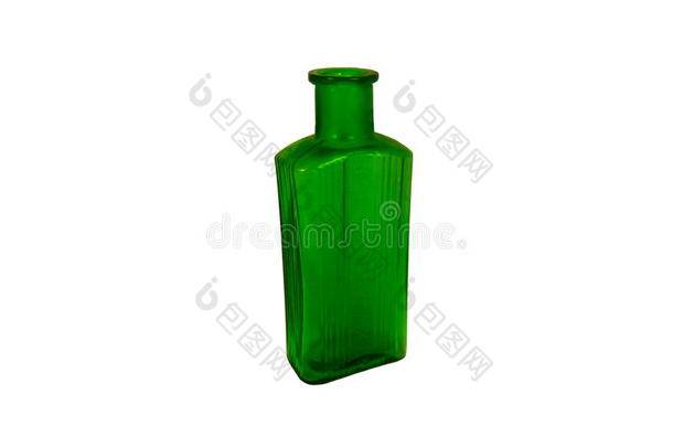 古董绿色毒瓶
