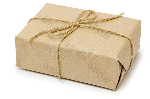礼品包装从牛皮纸包装与缠绕