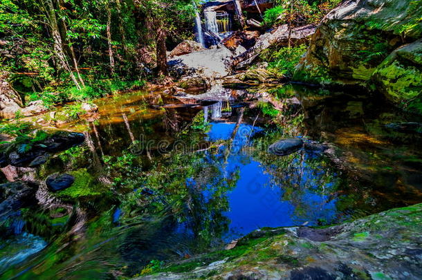 美丽的热带雨林和深林溪流，普吉岛国家公园
