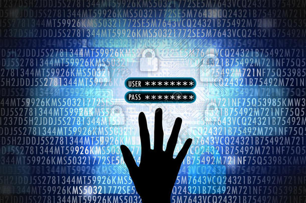 黑客窃取帐户信息，如用户名和密码概念