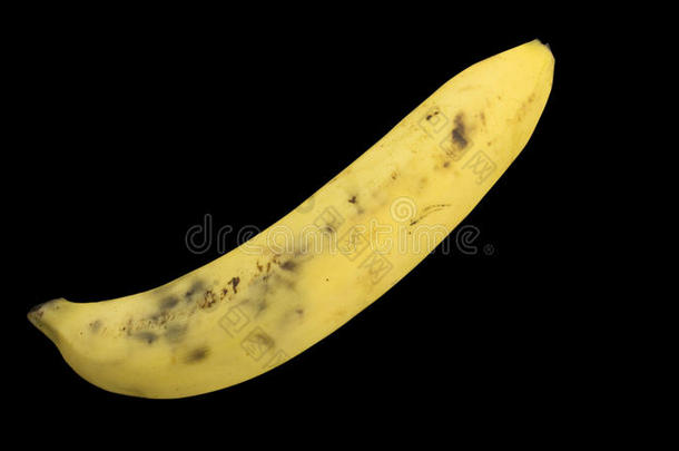 香蕉水果新鲜成熟黄色皮肤健康概念