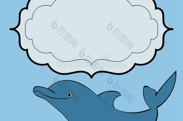 海豚海洋动物框架文本
