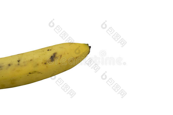 香蕉水果新鲜成熟黄色皮肤健康概念
