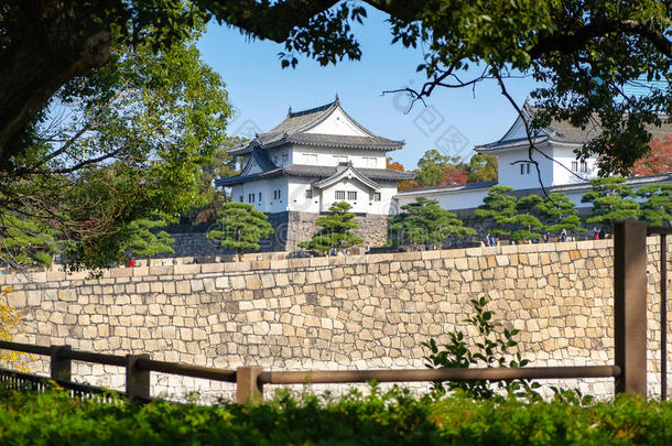 日本大阪城堡堡垒墙