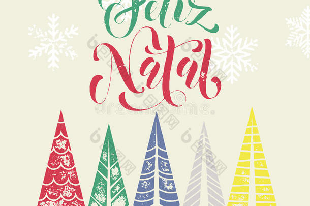圣诞葡萄牙菲利兹生日贺卡装饰背景