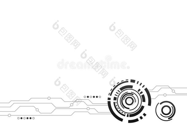 抽象技术现代未来主义背景插画