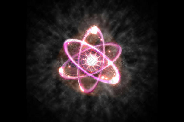 原子粒子三维插图
