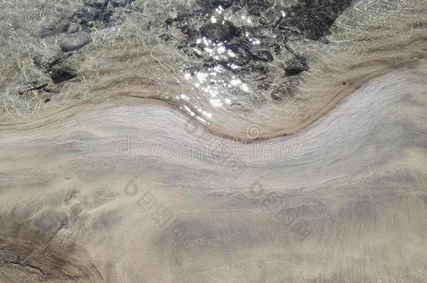 曲线海洋多沙的海波浪
