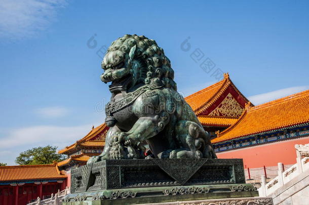 <strong>北京故宫</strong>博物院在铜狮庙前