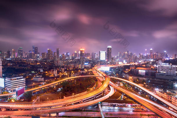 曼谷城市夜景泰国