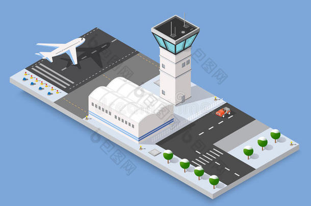 空气飞机机场简易机场航空